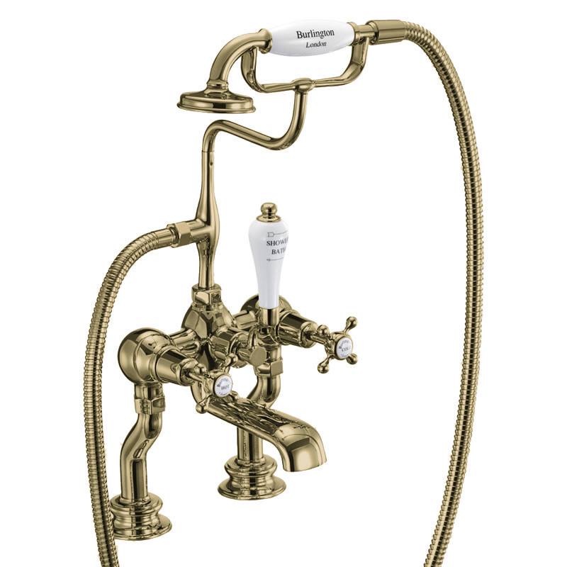 Claremont Regent bath shower mixer - deck mounted